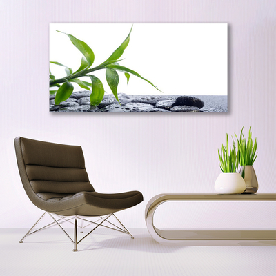 Canvas Wall art Leaf floral green