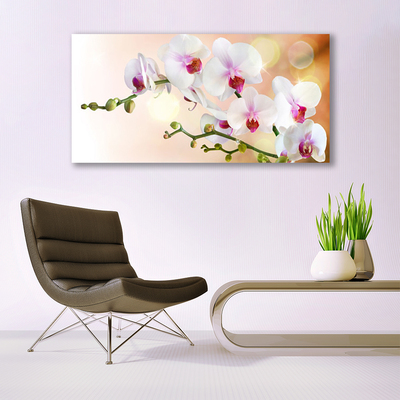 Canvas Wall art Flowers floral white pink