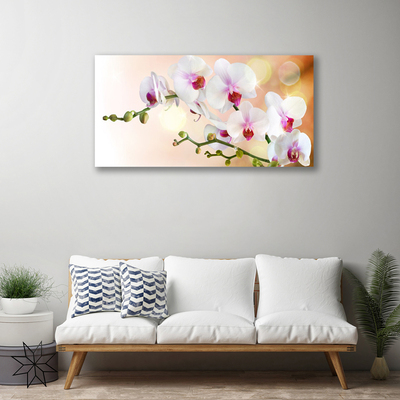 Canvas Wall art Flowers floral white pink