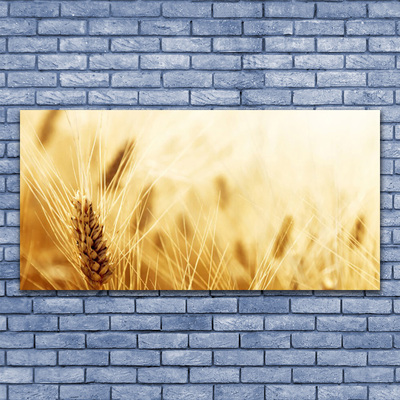 Canvas Wall art Wheat floral yellow