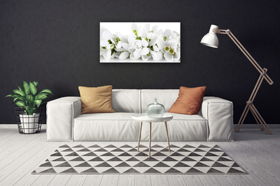 Canvas Wall art Flowers floral white green