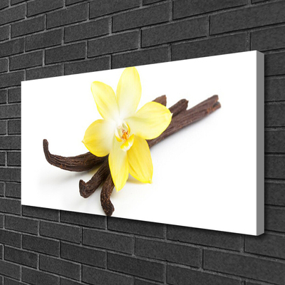 Canvas Wall art Vanilla floral brown green white