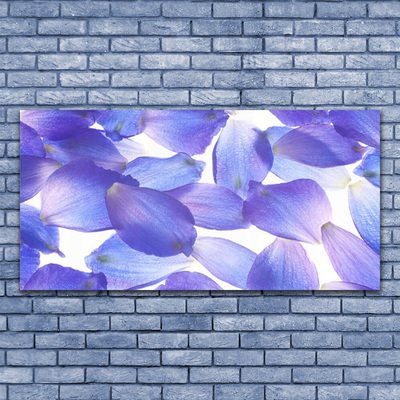 Canvas Wall art Petals floral purple