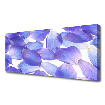 Canvas Wall art Petals floral purple