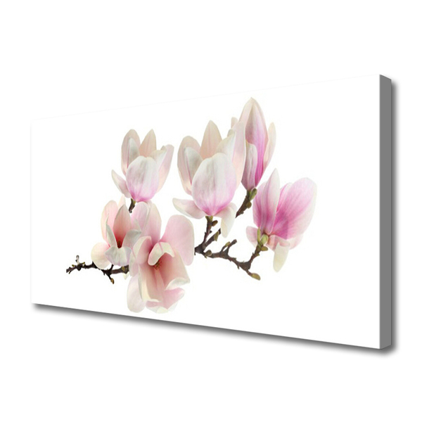 Canvas Wall art Flowers floral pink white