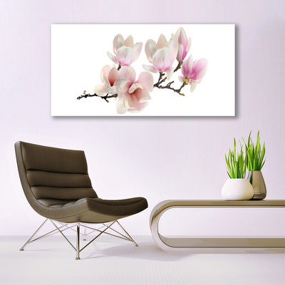 Canvas Wall art Flowers floral pink white