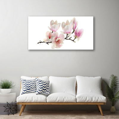 Canvas Wall art Flowers floral pink white