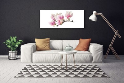 Canvas Wall art Flowers floral pink white