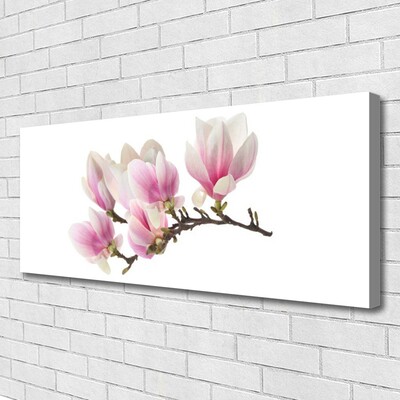 Canvas Wall art Flowers floral pink white