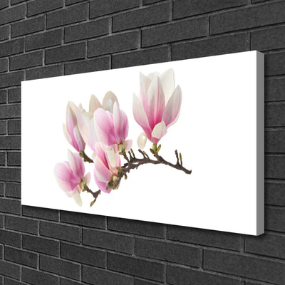 Canvas Wall art Flowers floral pink white