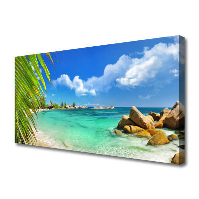 Canvas Wall art Sea landscape blue