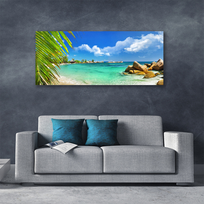 Canvas Wall art Sea landscape blue