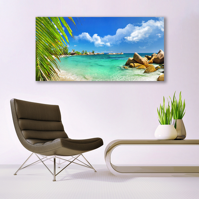 Canvas Wall art Sea landscape blue