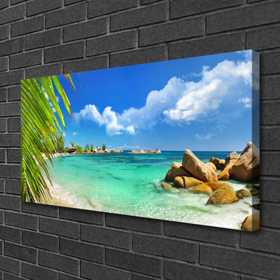 Canvas Wall art Sea landscape blue