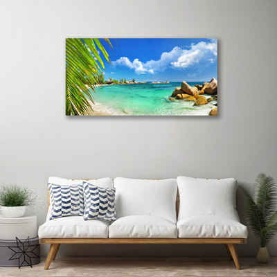 Canvas Wall art Sea landscape blue