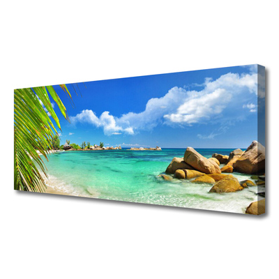 Canvas Wall art Sea landscape blue