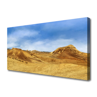 Canvas Wall art Desert landscape yellow