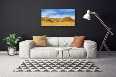 Canvas Wall art Desert landscape yellow