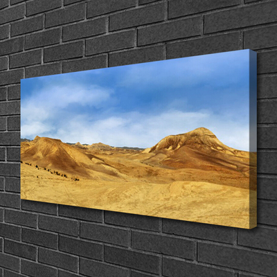 Canvas Wall art Desert landscape yellow