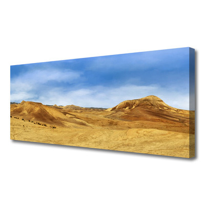 Canvas Wall art Desert landscape yellow