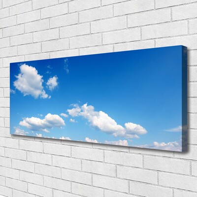 Canvas Wall art Sky landscape blue white