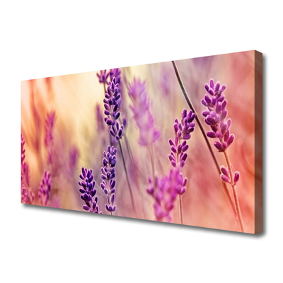 Canvas Wall art Flowers floral purple pink