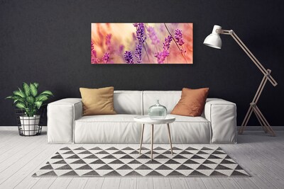 Canvas Wall art Flowers floral purple pink