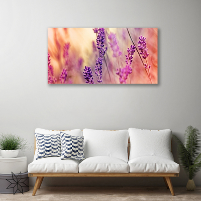 Canvas Wall art Flowers floral purple pink