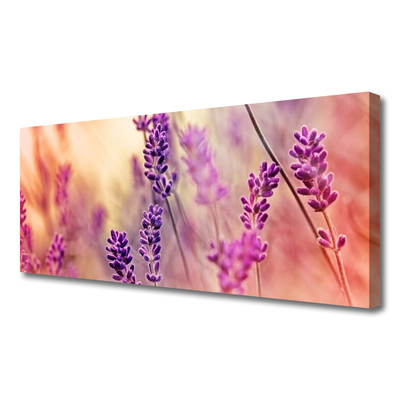 Canvas Wall art Flowers floral purple pink