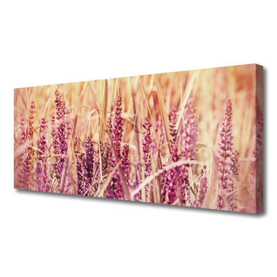 Canvas Wall art Wheat floral brown