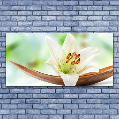 Canvas Wall art Flower floral white