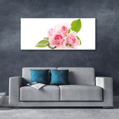 Canvas Wall art Roses floral pink
