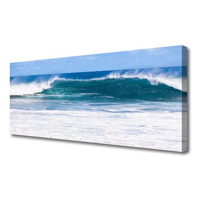 Canvas Wall art Sea landscape blue white