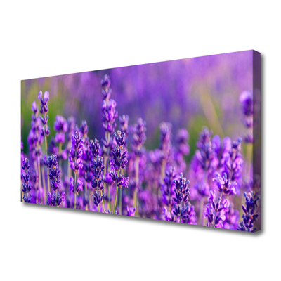 Canvas Wall art Flowers floral purple