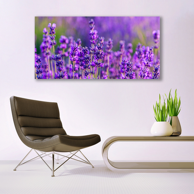 Canvas Wall art Flowers floral purple