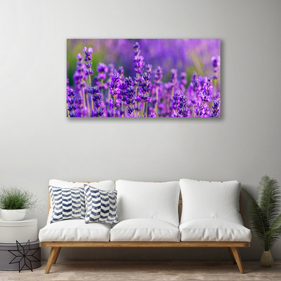 Canvas Wall art Flowers floral purple