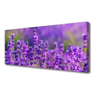 Canvas Wall art Flowers floral purple