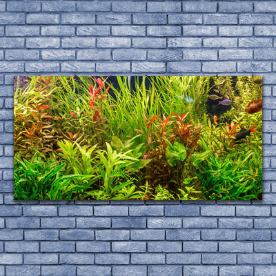 Canvas Wall art Plants floral green brown