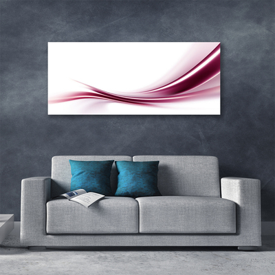 Canvas Wall art Abstract art red white grey