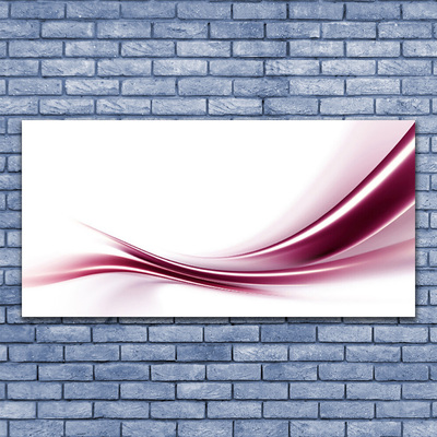 Canvas Wall art Abstract art red white grey