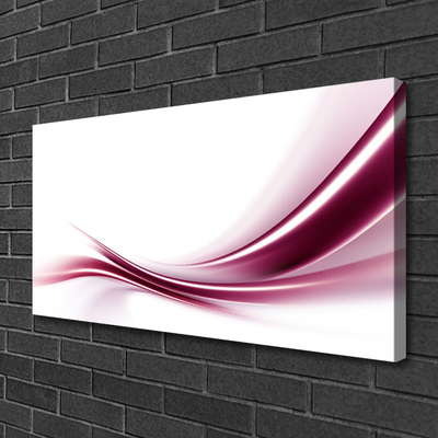 Canvas Wall art Abstract art red white grey