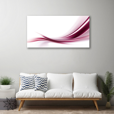 Canvas Wall art Abstract art red white grey