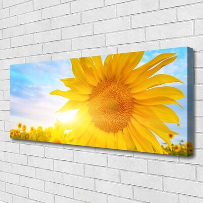 Canvas Wall art Sunflower floral yellow