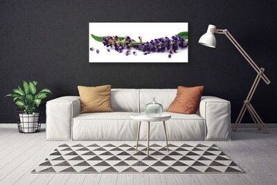 Canvas Wall art Petals floral purple green