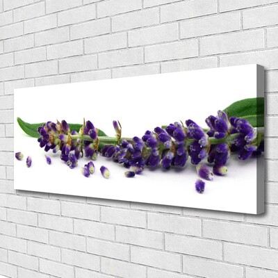 Canvas Wall art Petals floral purple green