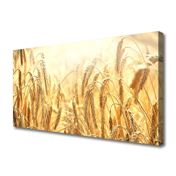 Canvas Wall art Wheat floral yellow