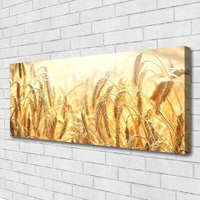 Canvas Wall art Wheat floral yellow