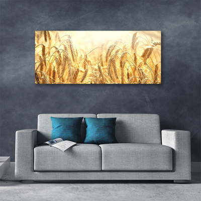 Canvas Wall art Wheat floral yellow