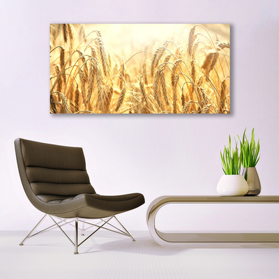 Canvas Wall art Wheat floral yellow