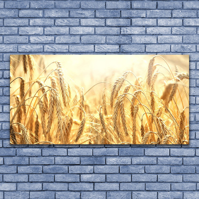 Canvas Wall art Wheat floral yellow